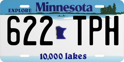 MN license plate 622TPH