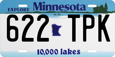 MN license plate 622TPK