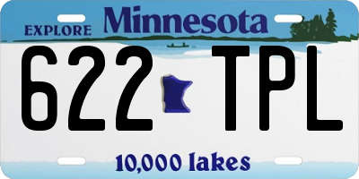 MN license plate 622TPL