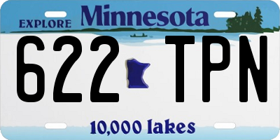 MN license plate 622TPN