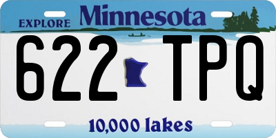 MN license plate 622TPQ