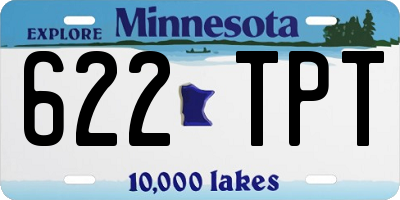 MN license plate 622TPT