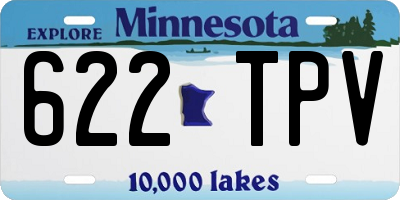 MN license plate 622TPV