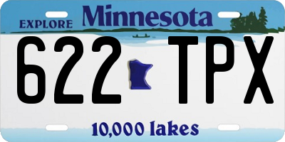 MN license plate 622TPX