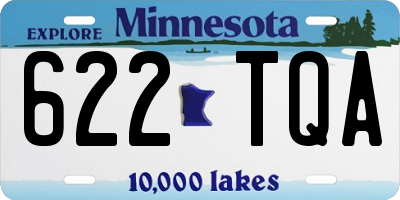 MN license plate 622TQA
