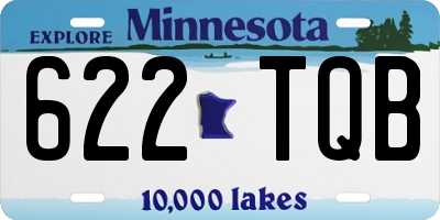 MN license plate 622TQB