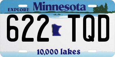 MN license plate 622TQD