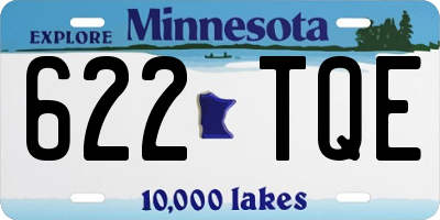 MN license plate 622TQE