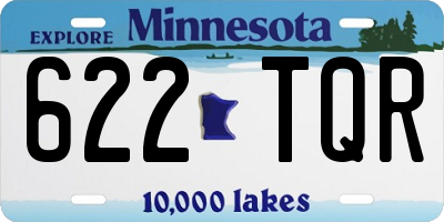 MN license plate 622TQR