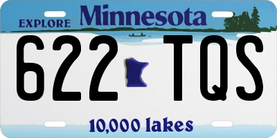 MN license plate 622TQS