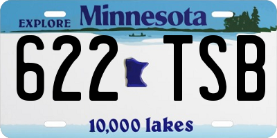 MN license plate 622TSB