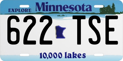 MN license plate 622TSE