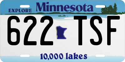 MN license plate 622TSF