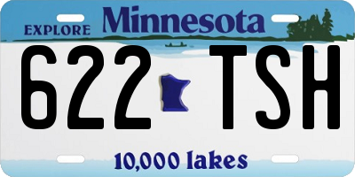 MN license plate 622TSH