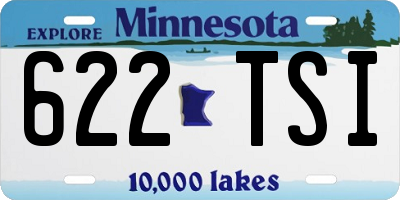 MN license plate 622TSI