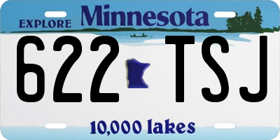MN license plate 622TSJ