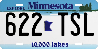 MN license plate 622TSL