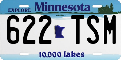 MN license plate 622TSM