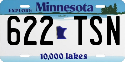 MN license plate 622TSN