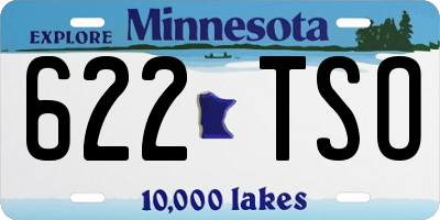 MN license plate 622TSO
