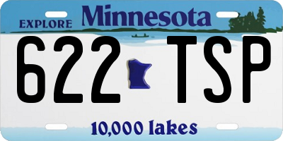 MN license plate 622TSP