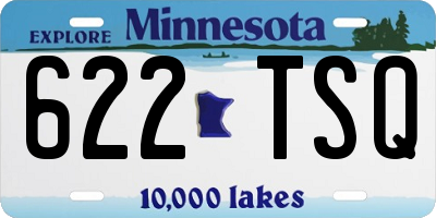 MN license plate 622TSQ