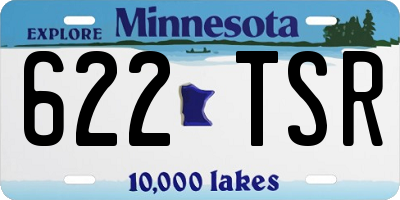 MN license plate 622TSR