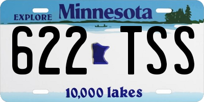 MN license plate 622TSS