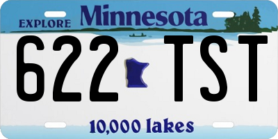 MN license plate 622TST