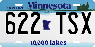 MN license plate 622TSX