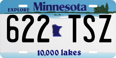 MN license plate 622TSZ