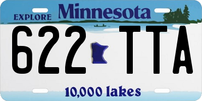 MN license plate 622TTA