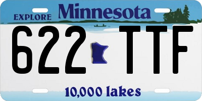 MN license plate 622TTF