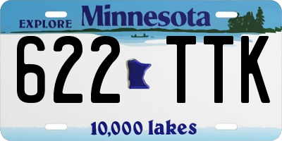 MN license plate 622TTK
