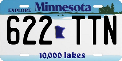 MN license plate 622TTN