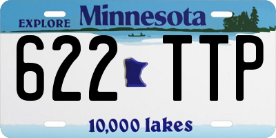 MN license plate 622TTP