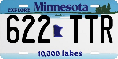 MN license plate 622TTR