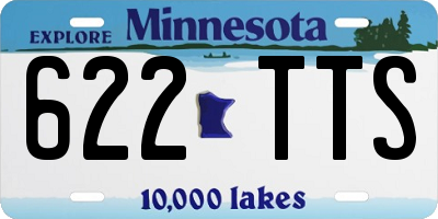 MN license plate 622TTS