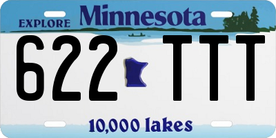 MN license plate 622TTT