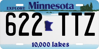 MN license plate 622TTZ