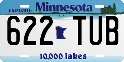 MN license plate 622TUB
