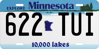 MN license plate 622TUI