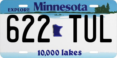 MN license plate 622TUL