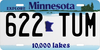 MN license plate 622TUM