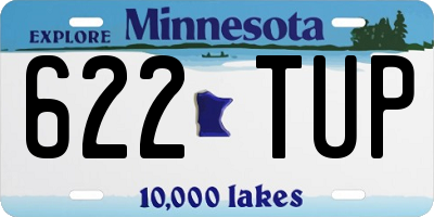 MN license plate 622TUP