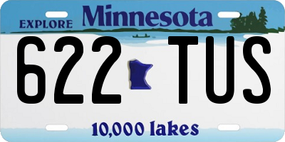MN license plate 622TUS