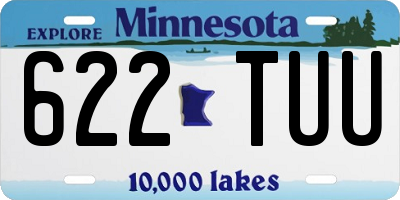 MN license plate 622TUU
