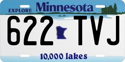 MN license plate 622TVJ