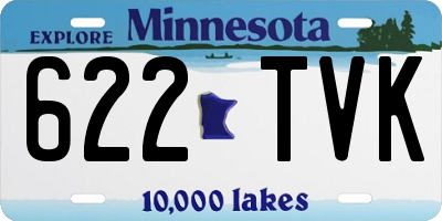 MN license plate 622TVK