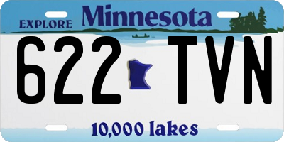 MN license plate 622TVN